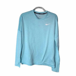 Nike Dri fit running top blue size small /p